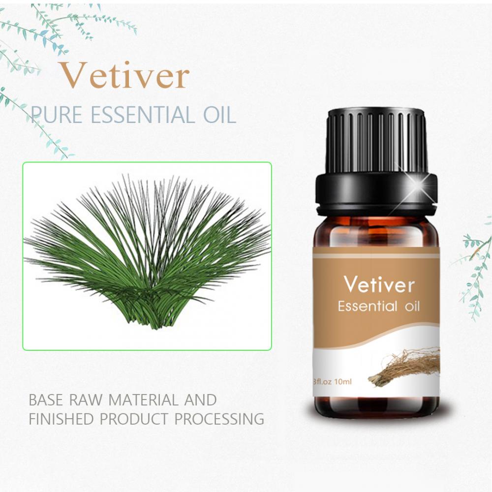 10ml vetiver essential oil for purify skin massage diffuser