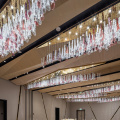 Hotel banquet corridor hanging glass pendant light