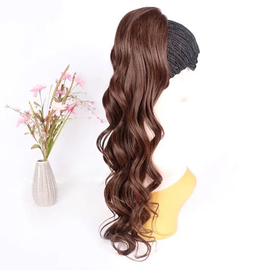 Wholesale 613 Water Wave Ponytail Hair Extension For Black Women Long Curly Hair Loose Wave Ombre DrawString Ponytail Straight