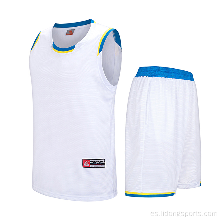 Jerseys de uniformes de baloncesto para hombres personalizados al por mayor