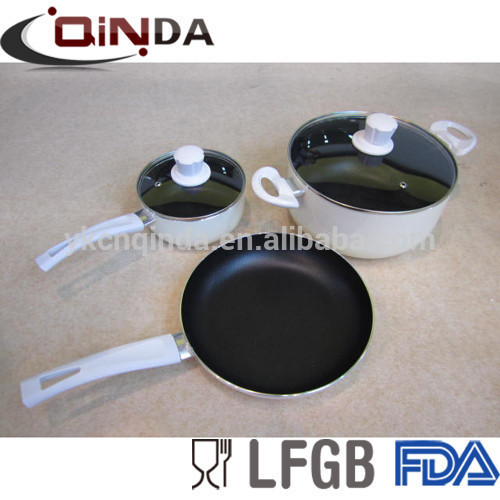 china supplier cast aluminum frypan cookware set