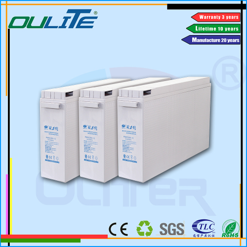 Oliter new inventions 12V 100AH AGM deep cycle front terminal solar battery
