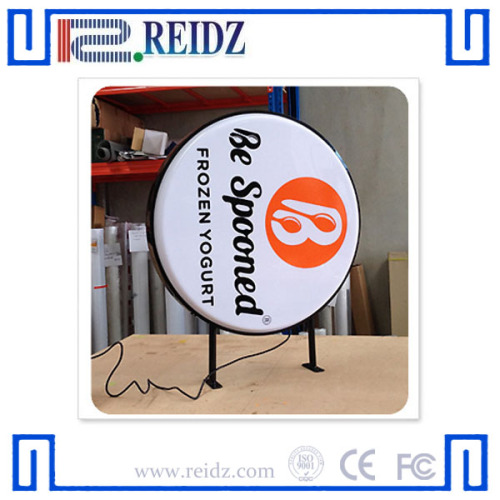 Double side round light box signs outdoor