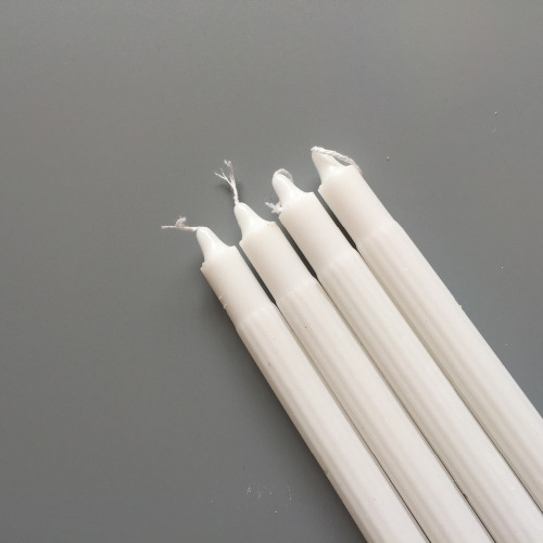 White Straight Stick Plain Smokeless Tearless Candles Bulk