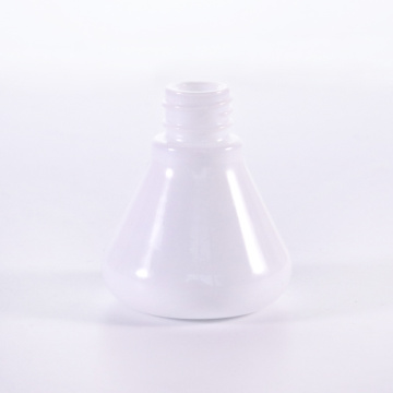 Special shape white serum bottle with silver dropper