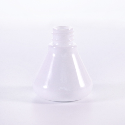 Special shape white serum bottle with silver dropper