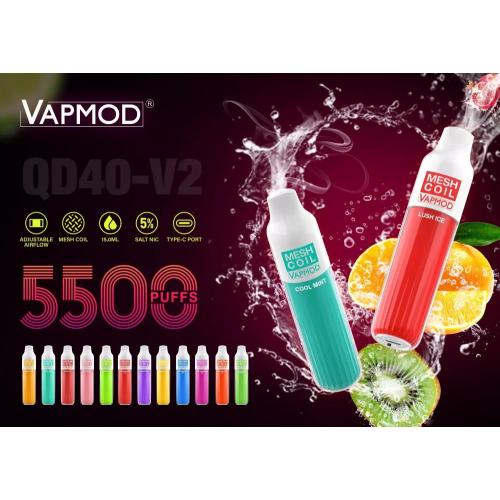 卸売VAPMOD QD40-V2使い捨て吸引装置5500パフ