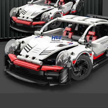 Sport Racing Car Model Kit with Display Box - Building Blocks Toy for Christmas Gift