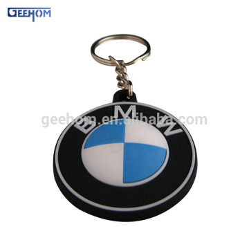 good quality 3d rubber key chain car logo