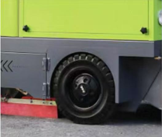 Electric sweeping and cleaning vehicle
