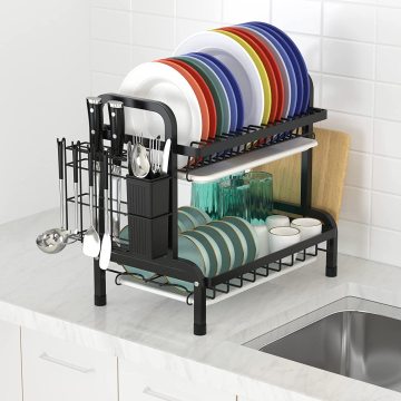 Multi-Layer 304 Stainless Steel Kitchen Sink Drain Dish Rack & Drying Rack
