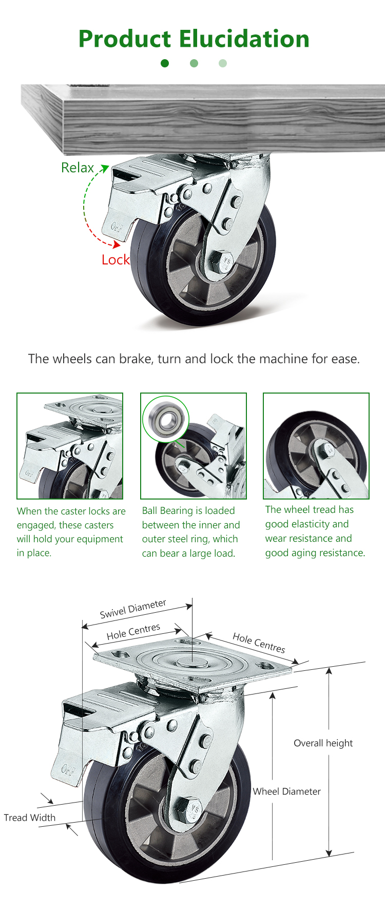 locking floor caster