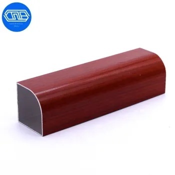 China Extruded Aluminum Wood Grain Kitchen Cabinet Doors and Furniture Profiles