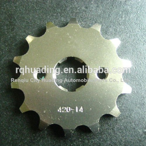 CD70 14T CNC teeth front motorcycle sprockets;pinion sprockets