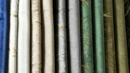 Polyester Textile Bronzing Holland Velvet Sofa Fabric