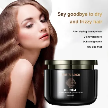 Factory Herbal Treatment Mask with Biotin Argan Oil for Dry Damaged Curly Hair