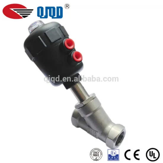 Durable PA 16bar Steam Pneumatic Angle Seat Valve