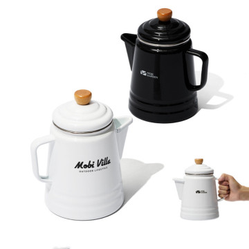 MOBI GARDEN Enamel Coffee Pot - Portable Camping Coffee Maker