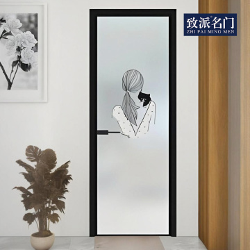Elegante porta a battente per interni dall'estetica moderna