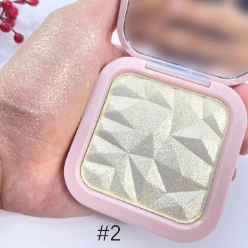 Customized Highlighter Face Makeup Palette: Creamy Glitter Illuminator Powder Pressed Highlighter Makeup