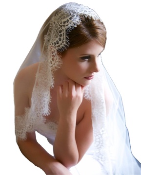Best Price Lace Edge Beautiful Wedding Bridal Veil with Hair Comb - 1.5m/3m White Bridal Veil for Wedding