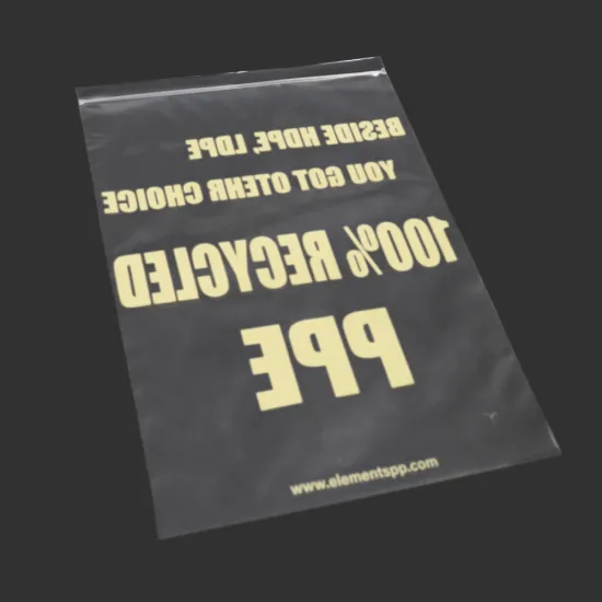 printed logo global recycled clothing packing bags
