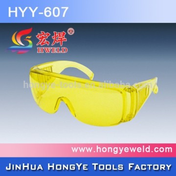 working plastic goggles with safety glasses orange(PVC safety goggles)
