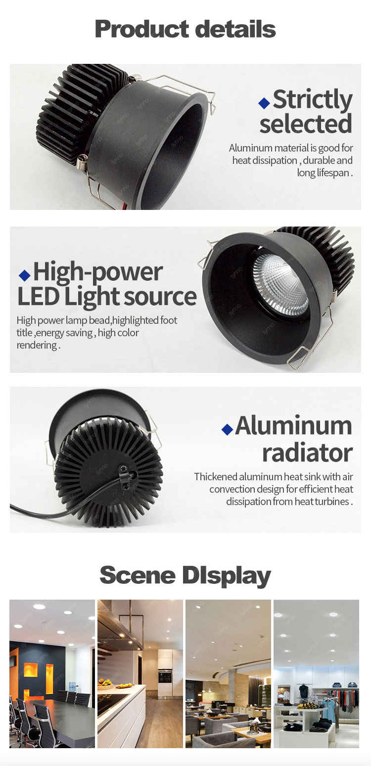 Black Led Downlight