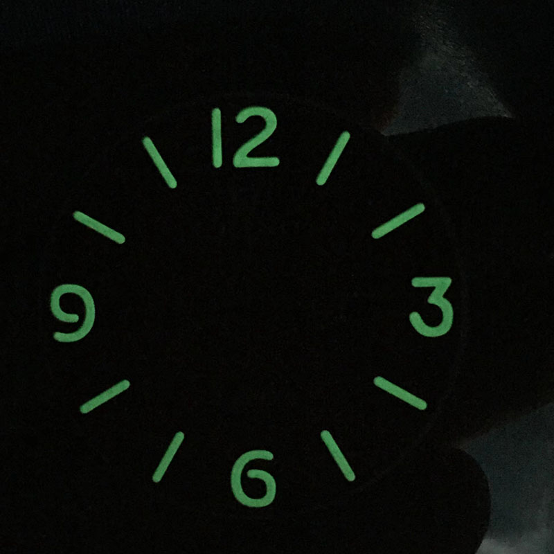 watch dial with lume