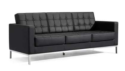 Office Reception Business Genuine Leather Sofa Furniture