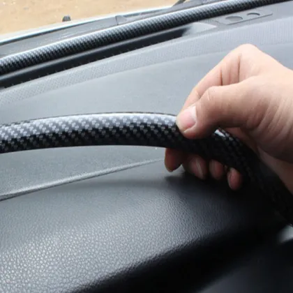 Automobile center console plastic rubber sealing strip