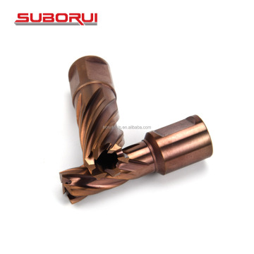 SUBORUI HSS Drilling Holes 14mm/18mm/20mm/25mm Weldon Shank Annular Broach Cutter