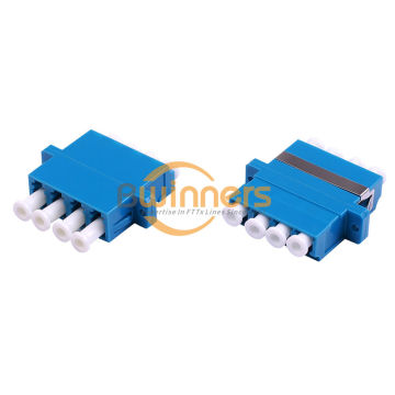 Type d'assemblage LC / UPC Quad Blue avec adaptateur de fibre de bride avec bride