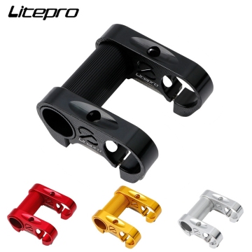 Nhôm Allypy Bi -Bycle Stem Road Bike Double Stem Fold Bike Stem 25,4mm Bike Parts Black, Red, Bạc, Vàng