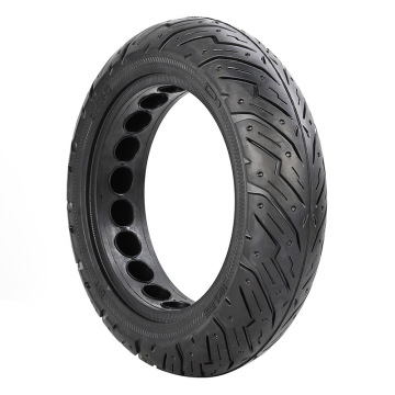 QSF No.9 Na'enbo G30 Scooter Solid Tire Set: 10 x 2.5-inch Honeycomb Hollow Tires - Explosive Proof, Anti-Slip & Wear-Resistant