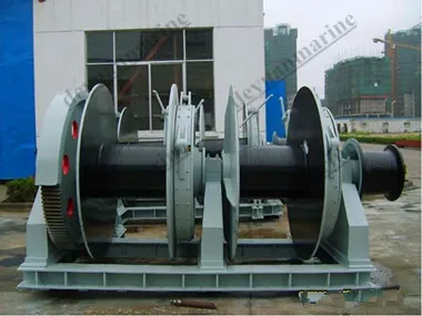 400T Marine hydraulic winch with single & double drum