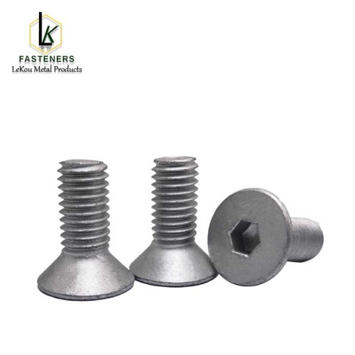 Высокатрывалыя шрубы з шасціграннай галоўкай і патайнай галоўкай