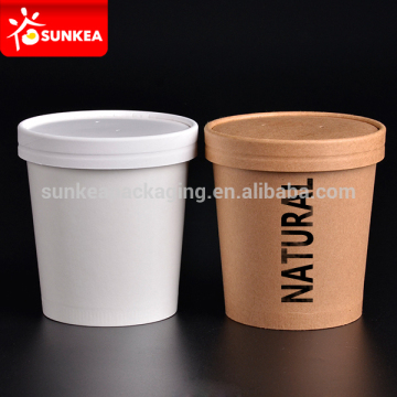 Disposable paper hot soup bowl