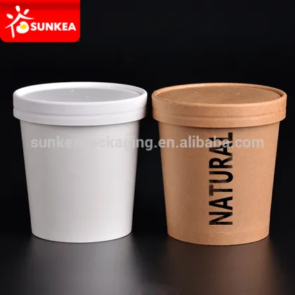 16 oz paper soup cups with paper lids