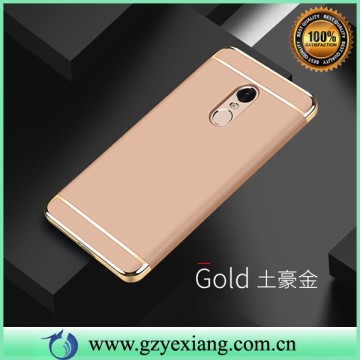luxury 3 in1 electroplate phone case for xiaomi redmi note 3 mobile cover