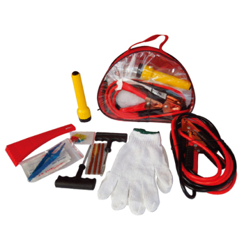 27PCS car auto emergency kits Booster cable / Ice scraper / Torch / repair kit / Auto Fuses