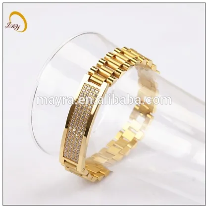 gold plate bracelet jewelry fashion stainless steel jewelry