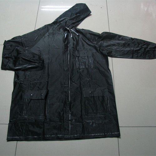 Manteau imperméable / imperméable long en vinyle de PVC de haute qualité