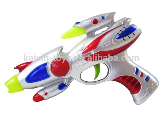 10186597 Kids led light toy gun with sound