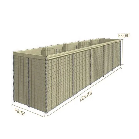 Welded Mesh Bastion Flood Control Barrier