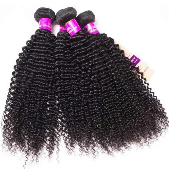 Kinky Curly Hair Weave Manufacture Raw Unprocessed Grade 9A Malaysian Bundles Mink Wholesale Cuticle Aligned Human Hair Supplier