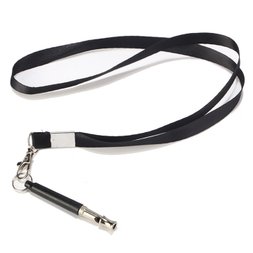 Black Silver en acier inoxydable Agility Pet Dog Whistle Training
