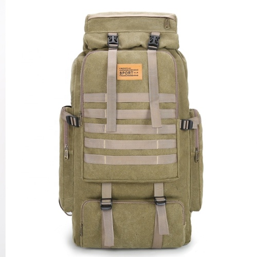 Large Capacity hiking outdoor Canvas backpack for men