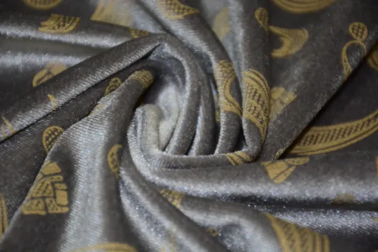 95% Polyester Spandex KS Velvet p/d with flocking Knitting Fabric For garment/sofa Shaoxing make-to-order