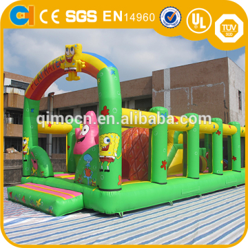 New design sponge theme inflatable new funcity,bouncing jumping inflatable playgrounds,en14960 amusement park rides